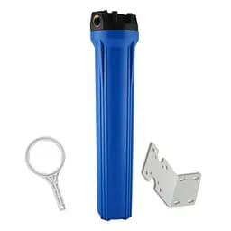 Колба магистрального фильтра Slim 20", с кнопкой сброса давления, 3/4"