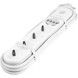 Подовжувач Gelius Pro PowerStrip G-Power GP-PS-001 4 ports 220 V/4 USB 3.4 A 2 m White - мініатюра 2