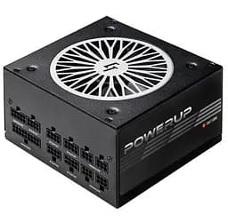 Блок питания 850 Вт, Chieftec PowerUP, черный, модульный, 80+ золотистый, Active PFC, 120 мм, 3xMolex/9xSATA/6x6+2-pin