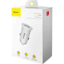 Автомобільний зарядний пристрій Baseus Circular + Type-C PPS 5A CCYS-C0S Silver - мініатюра 2