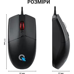 Мишка OfficePro M115 USB Black (M115) - мініатюра 9