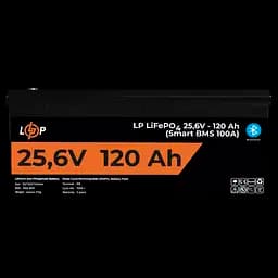 Акумулятор LP LiFePO4 25,6V - 120 Ah (3072Wh) (Smart BMS 100А) з BT пластик для ДБЖ - мініатюра 2
