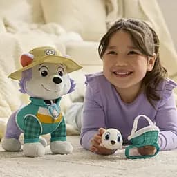 М'яка іграшка Paw Patrol Цуценячий патруль Цуценя Еверест з улюбленцем 30 см (SM47401/7687) - мініатюра 7