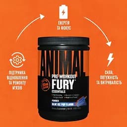Передтренувальний комплекс Animal Fury, 30 порцій Фруктовий лід (483 грами) Universal Nutrition fit0025751 - мініатюра 4