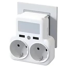 Сетевой фильтр-разветвитель XO WL09 (2 х розетки 2 х USB) белый