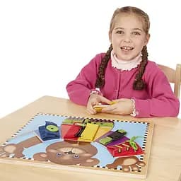 Розвиваюча іграшка Melissa & Doug Дерев’яна дошка з застібками (SM93464/6075184) - мініатюра 7