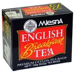 Чай чорний Mlesna Англійський сніданок в пакетиках паперова коробка 400 г