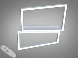 Стельова світлодіодна люстра біла 57 Вт з пультом