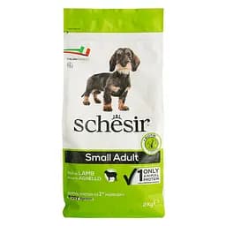 Монопротеїновий сухий корм для собак малих порід Schesir Dog Small Adult Lamb з ягням 2 кг