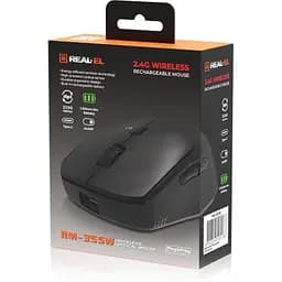 Комп'ютерна мишка Real-El RM-355W Wireless Black (EL123200054) - мініатюра 9