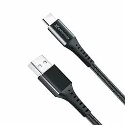 Дата кабель USB 2.0 AM to Type-C 1.2m Black Grand-X (FC-12B) - мініатюра 2