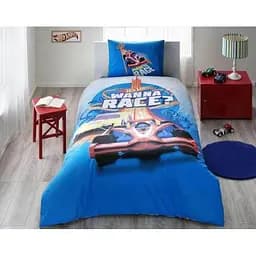Комплект постільної білизни TAC Disney Hot Wheels Race Полуторний Різнокольоровий 000229598