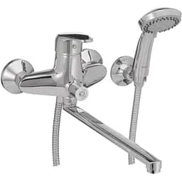 Смеситель для ванны Haiba Magic 006 с черной ручкой (HB0674)