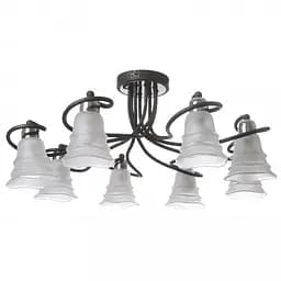 Люстра стельова Brille E14 40W BK (LK-285C/8)