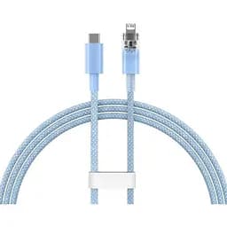 Кабель Baseus Explorer Series Fast Charging Cable with Smart Temperature Control Type-C to iP 20W 1 м блакитний