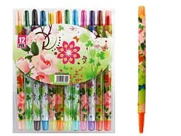 Мел восковой Crayons Цветы, 12 цветов