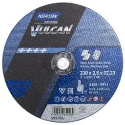 Диск отрезной по металлу и нержавеющей стали Norton Vulcan Ø=230х22.23х2.5мм (70V107)