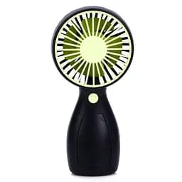 Портативний ручний вентилятор Bambi MK 5663-2Green 13 см, акумулятор, USB зарядне