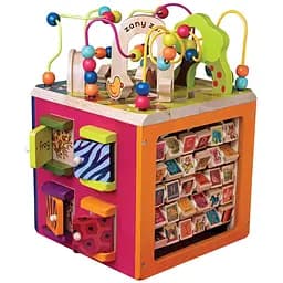 Розвиваюча дерев'яна іграшка Battat Зоо-куб (BX1004X)