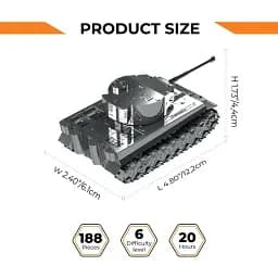 Колекційна модель Metal Time Ponderous Panzer TIGER I MT020 - мініатюра 3