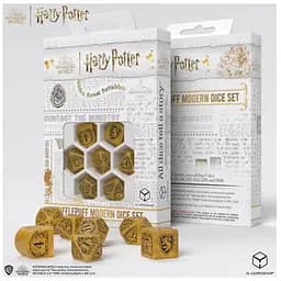 Набор кубиков Harry Potter. Hufflepuff Modern Dice Set - Yellow , 7 шт. (190142/2023/4/B)
