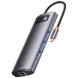 Хаб разветвитель 7-в-1 Baseus WKWG040113 Metal Gleam адаптер док станция