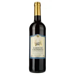 Вино Baron de Lirondeau, червоне, напівсолодке, 10,5%, 0,75 л