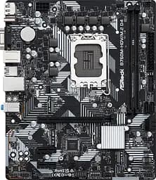 Материнская плата ASRock B760M-HDV/M.2 D4 (1700/B760, 2xDDR4, 1xPCIex16, 4xSATAIII, 3xM.2, GLan, 7.1ch, mATX)