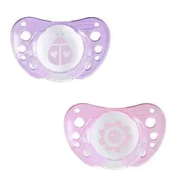 Пустушка Chicco Physio Air, силікон, 0-6 міс., рожевий, 2 шт. (75030.11.00.00)