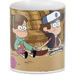 Кухоль GeekLand Gravity Falls Dipper & Mabel GF.02.16 330 мл білий