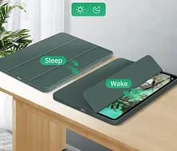 Чохол-книжка BeCover Tri Fold Soft TPU з кріпленням Apple Pencil для Apple iPad Pro 11 2020/2021/2022 Dark Green (711110) - мініатюра 5