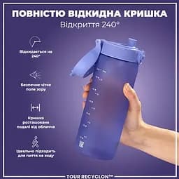 Пляшка для води ION8 750 мл (ЕКО пляшка) BPA Free Light Purple (I8RF750PERI) - мініатюра 3