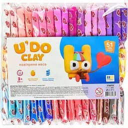 Набір для творчості Strateg U'DO Clay 306 г (6 г x 51 шт.) (30921)