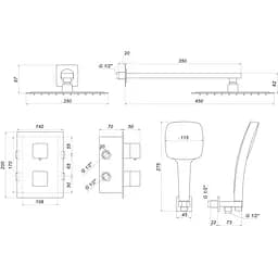 Душова система Globus Lux GLM-405-TT-Smart - мініатюра 2