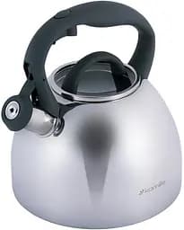 Чайник Whistling Kettle 2.7л зі свистком та скляною кришкою Kamille Ø20х23 см kuh0011104