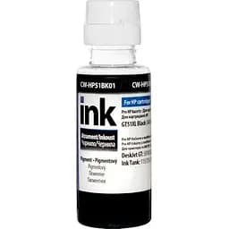 Чернила ColorWay HP51 для HP Black 100 мл (CW-HP51BK01)