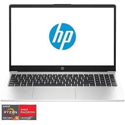 Ноутбук HP 255 G10, с процессором AMD Ryzen™ 5 7530U 4.5 GHz, 15.6", Full HD, IPS, 16GB DDR4, 512GB SSD, AMD Radeon™ графикой, DOS, Turbo серебристый