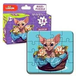 Макси-пазл "Котик", 16 элементов ME5032-03 Ludum, в коробке (4820215155588)