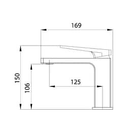 Змішувач для раковини Gemini Loop QTGEM2701CRM45699 Chrome - мініатюра 2