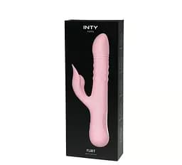 Вібратор з кліторальним відростком INTY Toys – Flirt – Pink INTY Toys INTY-02-009 102009