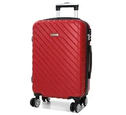 Валіза маленька S ABS-пластик Madisson Snowball 03403 58х38х23см 35л Червоний