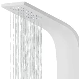 Душова панель Corsan Alto white LED з термостатом A017TWHLED, Хром - мініатюра 4