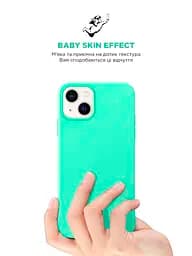 Силиконовый чехол для Apple iPhone 14, ICON2 Case, зеленый, противоударный, панель, защита всего корпуса, матовая поверхность Soft Touch, выступает над дисплеем, совместим с защитными стеклами и пленками, с микрофиброй, ArmorStandart (ARM63591) - мініатюра 8