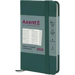 Щотижневик Axent 2026 Pocket Strong 90 x 150 мм малахітовий (8508-26-31-A)