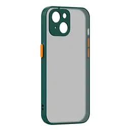 Чехол панель-накладка для Apple iPhone 14 Plus, Frosted Matte, зеленый, противоударный чехол с защитой всего корпуса, термополиуретан TPU + поликарбонат PC, ArmorStandart (ARM64490)