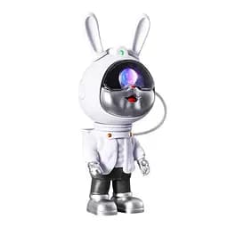 Нічник-проектор зоряного неба GALAXY NIGHTLIGHT PROJECTOR Світильник Заєць-космонавт з пультом 8 режимів - мініатюра 2