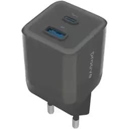 Мережевий зарядний пристрій Proove Pure GaN Plus, чорний, 30 Вт, 1xType-C (PD3.0) / 1xUSB (QC3.0) (WCPU30111201)