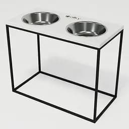 Hollky Base XL40 — миски на підставці для великих собак (2 × 1,8 л, висота 40 см) - мініатюра 2