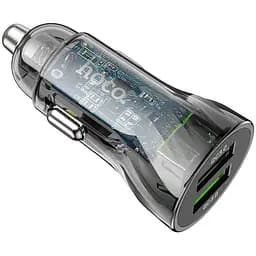 Автомобільний зарядний пристрій Hoco Z-47 2xUSB 3.0 чорний - мініатюра 2