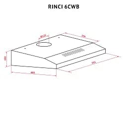 Витяжка плоска Perfelli RINCI 6CWB NERO - мініатюра 11